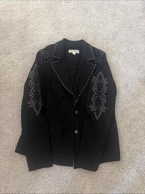 Idyllwind   Black Embellished Women’s Blazer Jacket